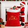 G2PLUS Large Velvet Santa Sack - 30x36 Inch Red Christmas