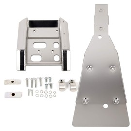 ECOTRIC Full Chassis Glide & Swing Arm Skid Plate Compatible with 2003-2008 Suzuki LTZ400 Z400 Kawasaki KFX400 Arctic Cat DVX400 Guard Bottom Frame Engine