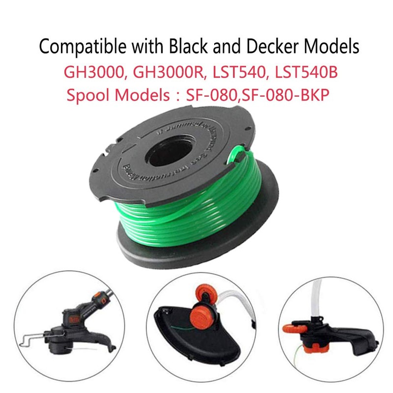 LIYYOO 20ft 0.080 Inch SF-080 String Trimmer Replacement Auto Feed