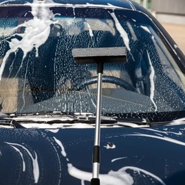 Car Wash Supplies, Draining Scraper, Car Wash & Drainage Wiper, Window, Glass, Extendable, Daily Clean, Total Length 18.1 - 29.9 inches (46 - 76 cm), Condensation Removal Wiper, Cleaning Supplies