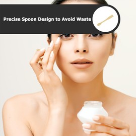 Cucharas para Maquillaje 12 Piezas Espátulas para Crema Facial Compactas para Uso en Neceser y Aplicación Uniforme