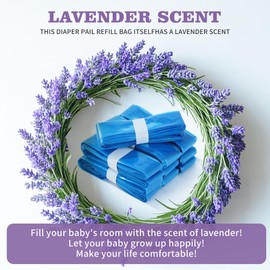 Refill Bags for Cat Litter, Pack of 12 for Litter Locker Refill Cassettes, Nappy Bucket, Refill Film, Cat Bucket for Cat Litter Disposal Bucket