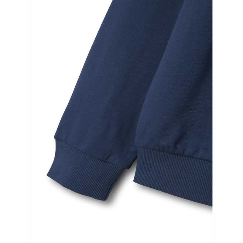 NAME IT Nkmorville LS RLX Sweat Bru Box, Blu (Insignia