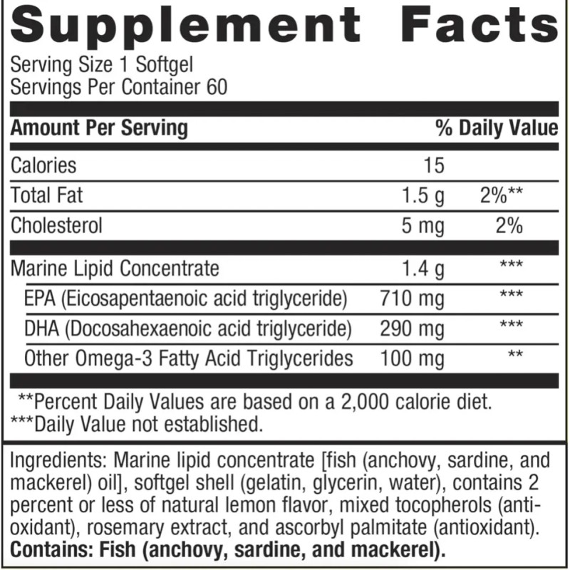Omegagenics 3 Epa-dha 1000mg 240 Cápsulas Limón