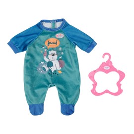 BABY born 833629 Romper Blue-Fits Dolls up to 43cm-Set Includes Hanger-Suitable for Children Aged 3+ years-833629