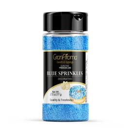 GranAroma Blue Sprinkles, Decorative Sprinkles, Cakes & Cookies, Bakery Staple (2.72 Ounce)