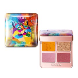Zeesea Zūshī Eyeshadow Palette Dreamy Splendor Animal Series Four Colors Eyeshadow Persian (03 Orange) 3.5g
