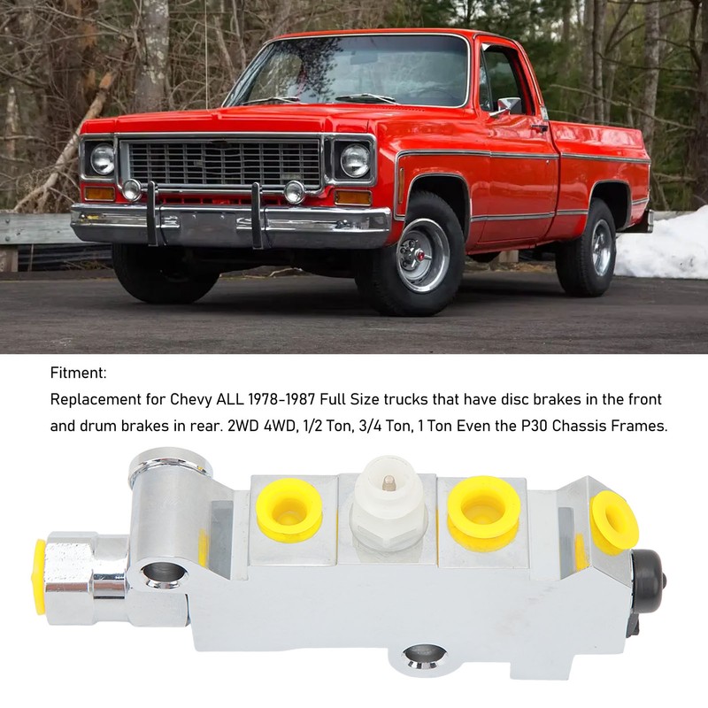 Disc Drum Classic Brake Proportioning Valve High Performance 172‑2174 172‑1364