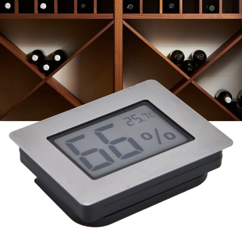 Thermometer Hygrometer Humidor Electronic Guitar Case Wine Cabinet Meter Embedded