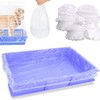 upcessory 50 pcs Disposable Cage Liners, Clear Plastic Rabbit Cage