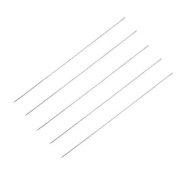 5Pcs Hawaiian Lei Needle for Leis Making, 9.1 Inch Large Eye Sweing Long Needle for Flower Lei Making Lei Needle to Make Hawaiian Lei for Graduation Wedding Birthday Party, Dia 0.6 mm, LXLVOUEG
