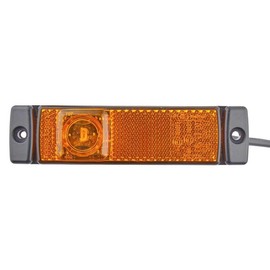 HELLA 2PS 008 645-011 Side Marker Light - LED - 12V, Yellow, Black
