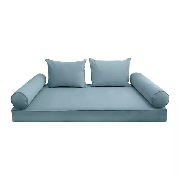 Universal STYLE V4 Twin Velvet Pipe Trim Indoor Daybed Mattress