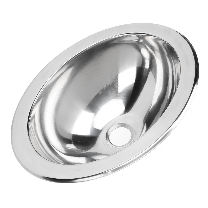 Stainless Steel Round Sink, Mirror Polished Drop In Bar Sink,