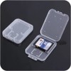Memory Card Cases Storage Box Pack of 12 Transparent SD