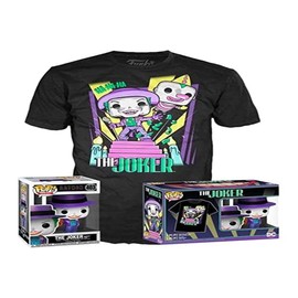Funko pop! dc the joker & thé tee-shirt (taille l) exclusif