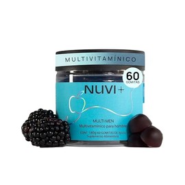 NUVI+ Multivitamínico en gomita para hombre | Con ingredientes precursores de Testo | Suplemento alimenticio 100% natural, vegano y sin azúcar | Multi