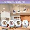 RtottiM 30 Pcs Crystal Glass Fridge Magnets 30mm Flower Pattern