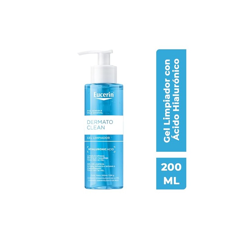 Eucerin Dermatoclean Gel Limpiador Facial 200Ml