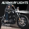MoKitDora Harley Motorcycle Auxiliary Light Kit Driving Spotlights Fog Light