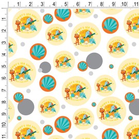 GRAPHICS & MORE Shiny's Sea Shells by the Sea Dinosaur Train Gift Wrap Wrapping Paper Roll