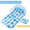 COOLCOOLDEE Inflatable Pool Float with UPF 50+ Sunshade Canopy,Extra Large