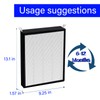 47001 47002 47003 HEPA/Carbon Combo Filter Replacement for NUWAVE OxyPure