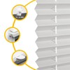Victoria M. Praktica Pleated Blind, No Drilling Required, with Clamp