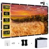 Projector Screen 180 inch, XINLEMY Large 4K HD 16:9 Foldable