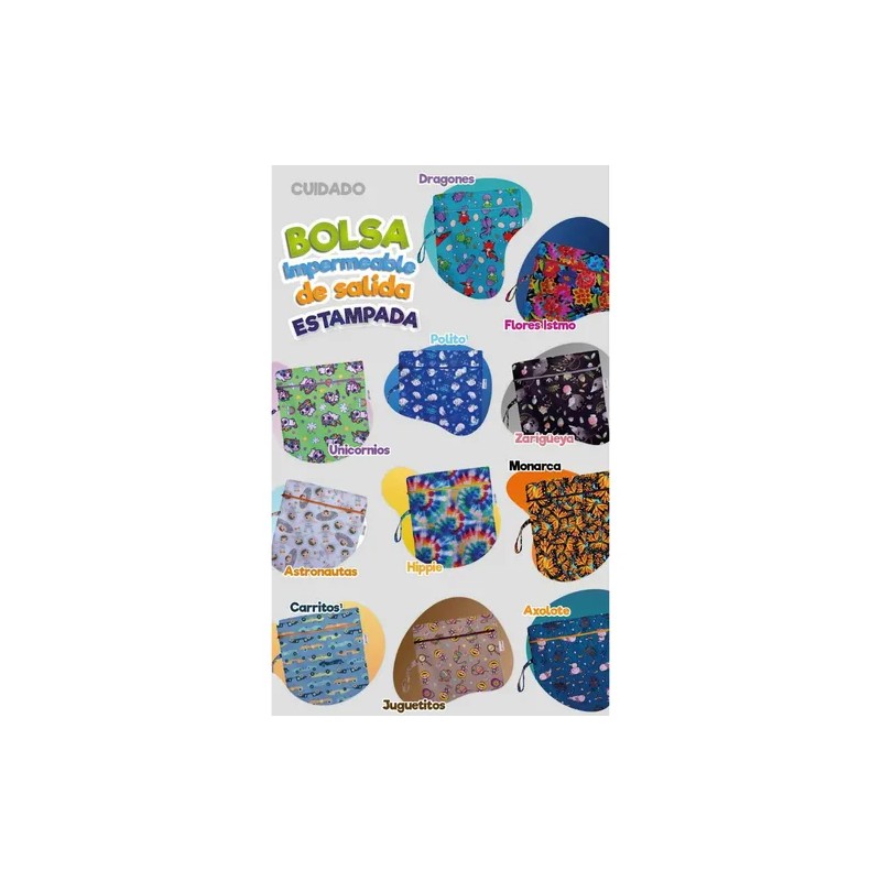 1 Detergente 1 Bálsamo 1 Wet Bag Ch Estampada Ecopipo