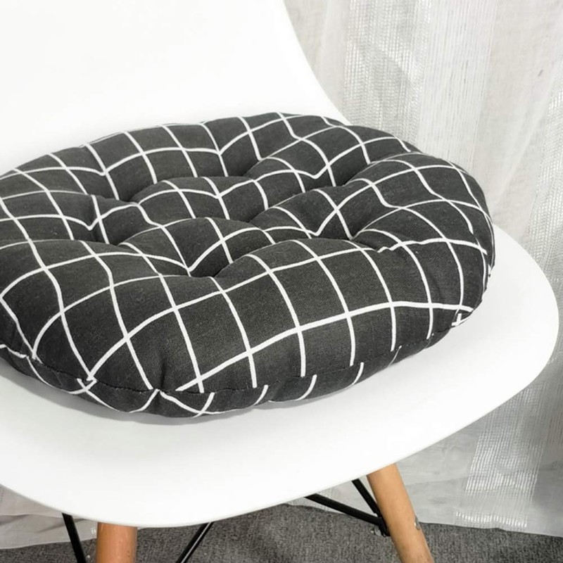 XSlive Round Chair Cushions Seat Cushion Boho Pattern Soft Thick