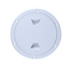 White Boat Hatch 8 Inch Round Non Slip Inspection Hatch