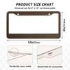 Msyxl 2PCS License Plate Frame Brown Blurred Rust-Proof Aluminum License