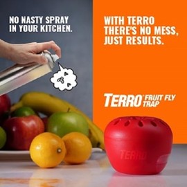 Terro TERRO T2502 Ready-to-Use Indoor Fruit Fly Trap with Built in Window - 2 Traps + 90 day Lure Supply