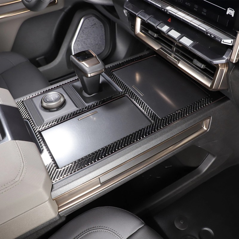 Carworld66 For Hummer EV 2024+ Carbon Fiber Interior Center Control