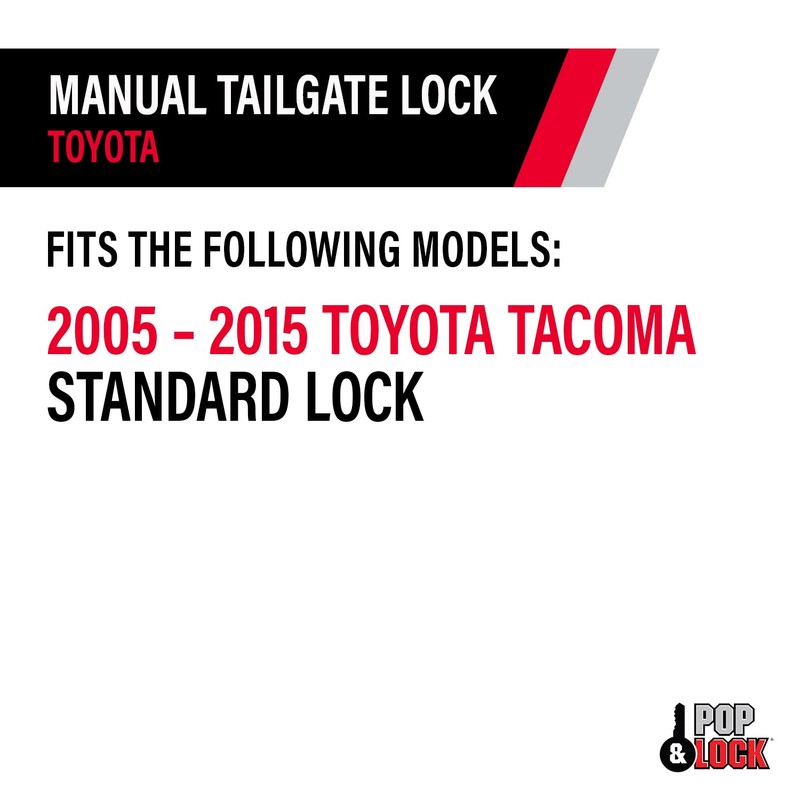 POP & Lock – Manual Tailgate Lock for Toyota Tacoma,