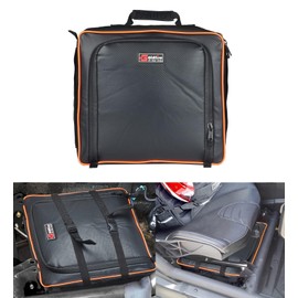 Goldfire Storage Bag for Can-Am Maverick X3 2017-2023, Center Under Seat Gear Bag Tool Orangizer Maverick X3 Accessories (Part#715004277) (Orange Piping)