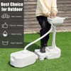 Giantex Hand Washing Station Portable Hand Sink W/Wheels,4.5 Gal Fresh