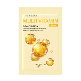 The Saem [The Saem] [Newcore Outlet] Bio Solution Mask Sheet 10 x 2 Multi Vitamin 10 x / [더샘] [뉴코아 아울렛] 바이오 솔루션 마스크 시트10 2개 멀티 비타민 10장