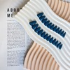 KQueenest Navy Blue Press On Nails Medium Almond - Acrylic