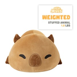 Onsoyours Original 13.8"|1.8 Pound Weighted Stuffed Animals, Cute Weighted Positive Capybara Plush Pillow Toy Soft Weighted Capybara Plushies Gift for Kids Adults