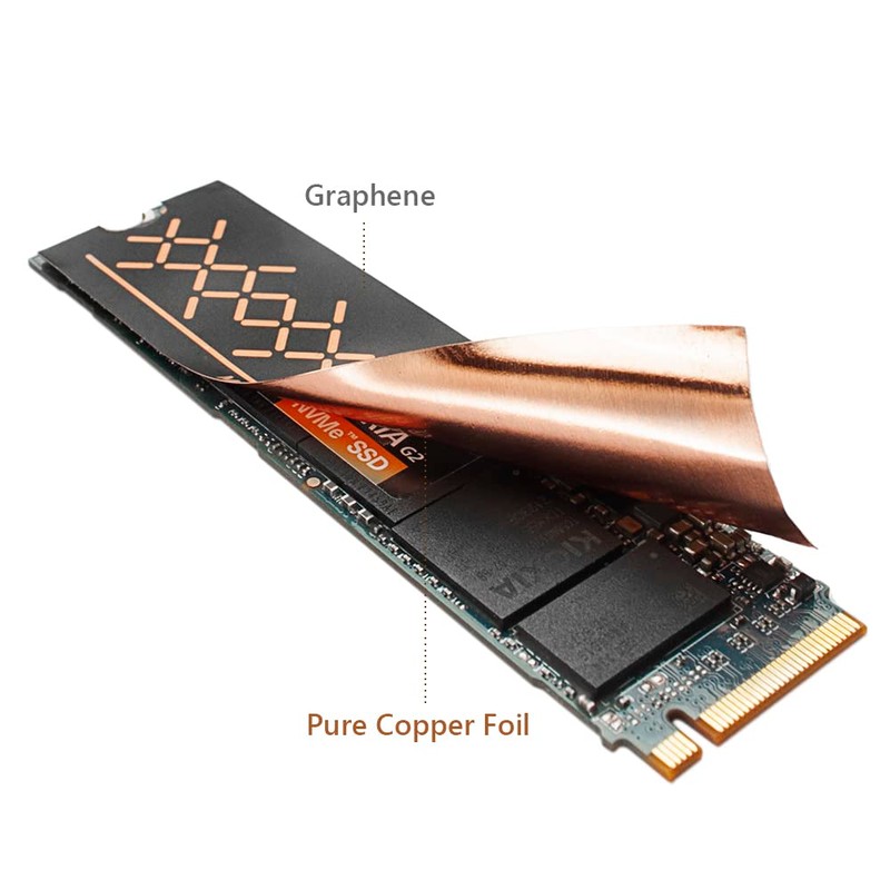 DolDer Graphene Copper Heatsink Thermal Pad with Full Coverage of