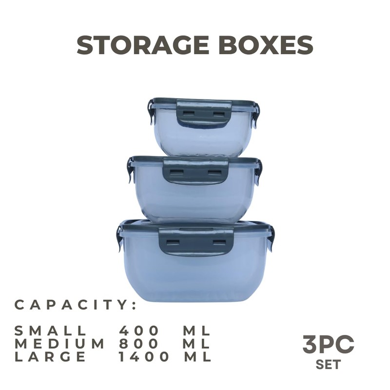 OrionMart Food Storage Containers with Lids Rectangular Plastic Lunch Boxes