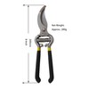 Forged Bypass Hand Clippers Pruner, with 5/8 Inch Cutting Capacity,