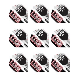 RED DRAGON Professional Player Jason Watt Hardcore Premium Standard Extra Thick - 100 Micron - Dart Flights 3 Sets Per Pack (9 Dart Flights Total)