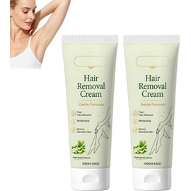Lumivona Crema Depilatoria Suave Natural con Extracto de Aloe, Crema Depilatoria para Brazos, Piernas y Axilas, Depilador Indoloro para Pieles Sensibl