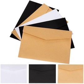 HAKUKU Sobres A7 Paquete de 30 Sobres Tres Colores Negros Con Solapa de 5 x 7 V, Perfectos para Fotos, Tarjetas de 5 x 7, Invitaciones, Bodas, Anuncios, Baby Shower