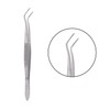 SurgicalOnline Meriam Foil Dental Cotton Tweezer Serrated Angled Beak Dressing