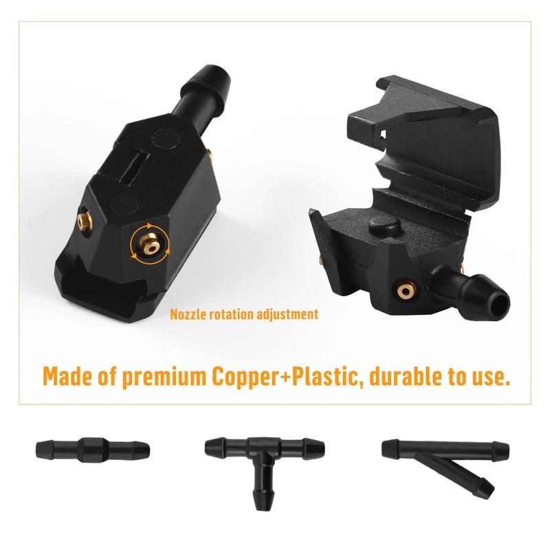 Lyeteung Wiper Water Hose Repair Kit, Universal Windscreen Washer Hose