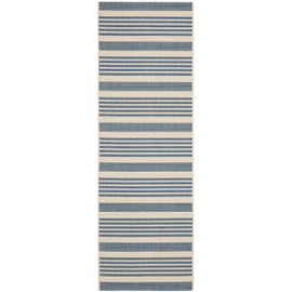 Safavieh Courtyard Beige/Blue Runner Rug